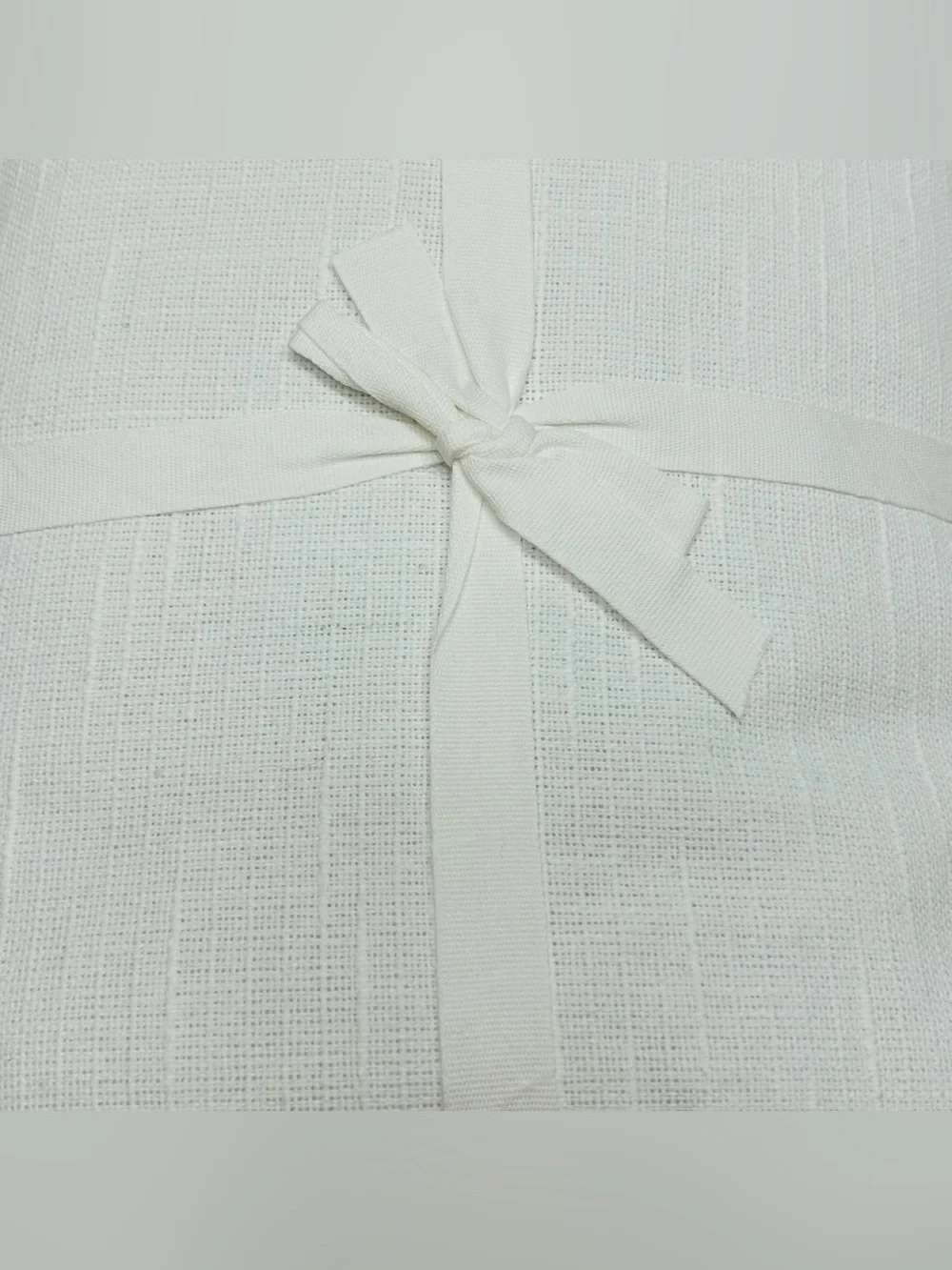 QUINCE Set Of 2 48x96 Cotton Slub Room Darkening Curtains White 9719